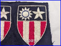 100% Original, Theater Made, Ww2 Us Army China Burma India Hand Made Patches