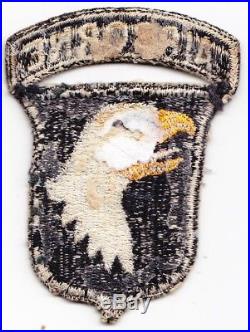 101st Airborne Division Type 6 variation with pink tongue WW2 US Army