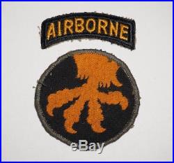 101st Airborne Division White Tongue Greenback Patch WWII US Army P7420