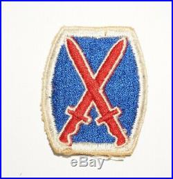 10th Mountain Division RARE Purple back Variation Patch WWII US Army P8815