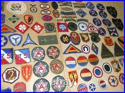 110 US Army PATCH LOT Unit/Division WWII/Vietnam RARE Vtg Orig OLD COLLECTION NR