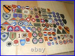 110 US Army PATCH LOT Unit/Division WWII/Vietnam RARE Vtg Orig OLD COLLECTION NR