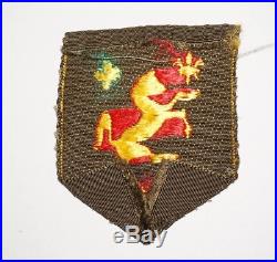 113th Cavalry Regiment Theater Made Woven Patch WWII US Army P7547
