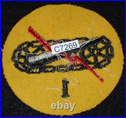 1930's Interwar US Army 1st Cavalry Regiment Mechanized SSI Shoulder Patch, Wool