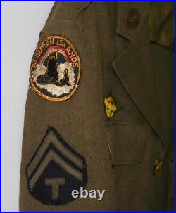 1939-45 WWII US Army Corporal Aleutian Islands Jacket with Name & Several Patches