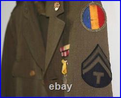 1939-45 WWII US Army Corporal Aleutian Islands Jacket with Name & Several Patches