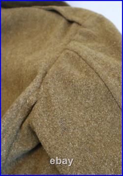 1940's US Army WWII Staff Sergeant Uniform Dress Trench Coat Jacket Com-Z Patch