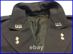 1942 Named WWII U. S. Army Ordnance Officers Uniform Jacket 3rd Army Patch D-Day