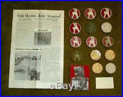1946 US Army 84th Division Railsplitter WWII Europe, 1st Reunion, Decals Patches