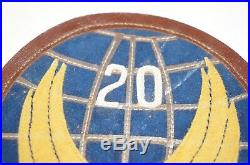 20th Air Force Leather Theater Made patch CBI WWII US Army Air Forces C1167