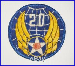 20th Air Force non Bullion Theater Made patch CBI WWII US Army Air Forces P9141