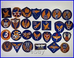 27 US Army Air Corps WW2 Military WWII USAAF Patches Lot Collection Patch K4