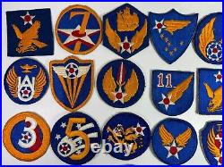 27 US Army Air Corps WW2 Military WWII USAAF Patches Lot Collection Patch K4