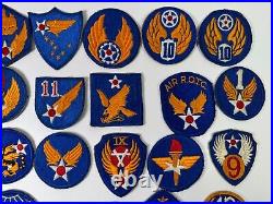 27 US Army Air Corps WW2 Military WWII USAAF Patches Lot Collection Patch K4