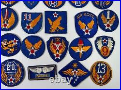 27 US Army Air Corps WW2 Military WWII USAAF Patches Lot Collection Patch K4