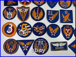 27 US Army Air Corps WW2 Military WWII USAAF Patches Lot Collection Patch K4