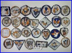27 US Army Air Corps WW2 Military WWII USAAF Patches Lot Collection Patch K4