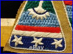 2X Patch Lot, WWII US Army LEDO Road Hand Embroidered Patch CBI Made Piece