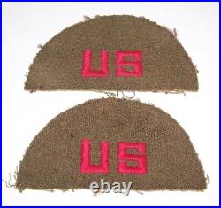 2 Original Blackback Ww2 Great Britain U. S. Army Civilian Employee Patches
