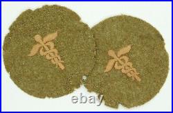 (2) Wwii World War Two Us Army Medical Patches