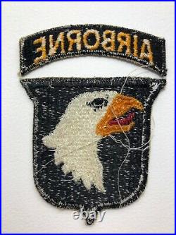 2 x ORIGINAL WWII US Army 101st Airborne Division Patches, EXC Cond. Types 1 & 2