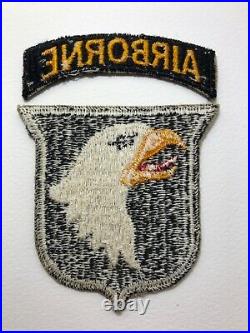 2 x ORIGINAL WWII US Army 101st Airborne Division Patches, EXC Cond. Types 1 & 2