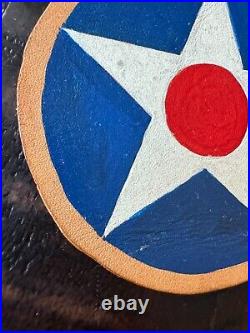 3.5 WW II US Army Air Force Leather Patch Vet purchase