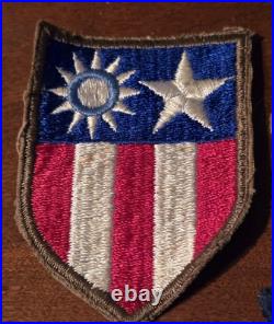4 WWII US China Burma India, Army 104th Infantry Division Greenback Patch