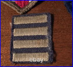 4 WWII US China Burma India, Army 104th Infantry Division Greenback Patch