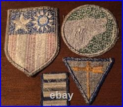 4 WWII US China Burma India, Army 104th Infantry Division Greenback Patch