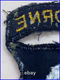 50's US Army 101st Airborne Division Velvet Patch Attached Tab Green