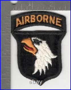 50's US Army 101st Airborne Division Velvet Patch Attached Tab Inv# K1265