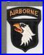 50's US Army 101st Airborne Division Velvet Patch Attached Tab Inv# K1265