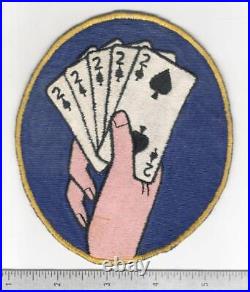 5-3/4 WW 2 US Army Air 2nd Combat Cargo Squadron 14th Air Force Patch Inv# B647