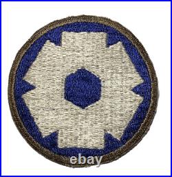 6th Service Command Patch OD Border Rare Variation US Army WWII P5118