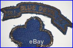 88th Infantry Division Blue Devils Bullion Patch and Tab WWII US Army P9487