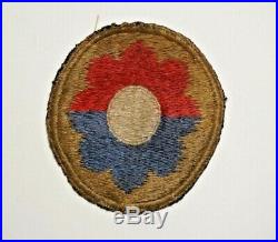 9th Infantry Division Theater Made British Made Patch US Army WWII P1142