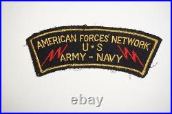 American Forces Network AFN Radio Broadcast WWII Wool Patch US Army P1195