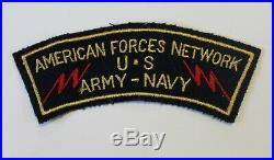 American Forces Network AFN US Army Navy WWII Wool / Felt Army Patch