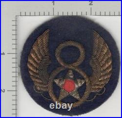 Authentic British Made Velvet WW2 US Army 8th Air Force Bullion Patch Inv# K3628