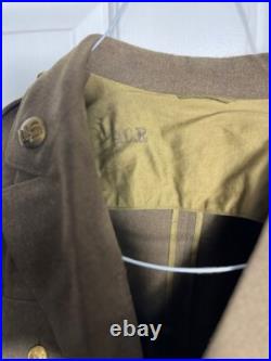 Authentic US Army WWII military jacket with patches (Dated 2-7-1940)