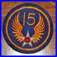 Authentic WW2 U. S. 15th Army Air Force Patch Unissued with Snow Backing