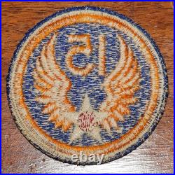 Authentic WW2 U. S. 15th Army Air Force Patch Unissued with Snow Backing