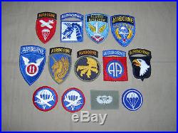 Awesome WW2 US Army Airborne Infantry patch grouping