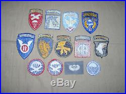 Awesome WW2 US Army Airborne Infantry patch grouping