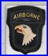 British Hand Made WW 2 US Army 101st Airborne Division Patch Inv# K2823