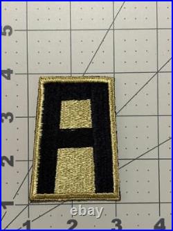 British Made Gold & Black WW 2 US Army 1st Army Patch Inv# K6863