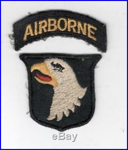 British Made WW 2 US Army 101st Airborne Division Patch & Tab Inv# X141