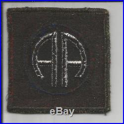 British Made WW 2 US Army 82nd Airborne Div. OD Border Blackback Patch Inv# X045