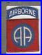 British Made WW 2 US Army 82nd Airborne Division Patch & Tab Inv# K2759